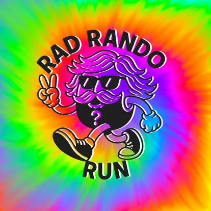 Colorful psychedelic Rad Rando costume artwork